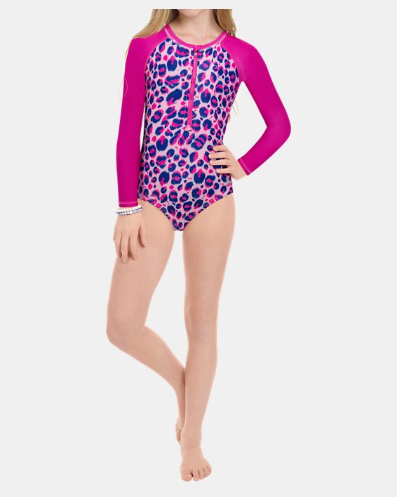 Girls' Toddler UA Fierce Paddlesuit, Pink, pdpMainDesktop image number 0